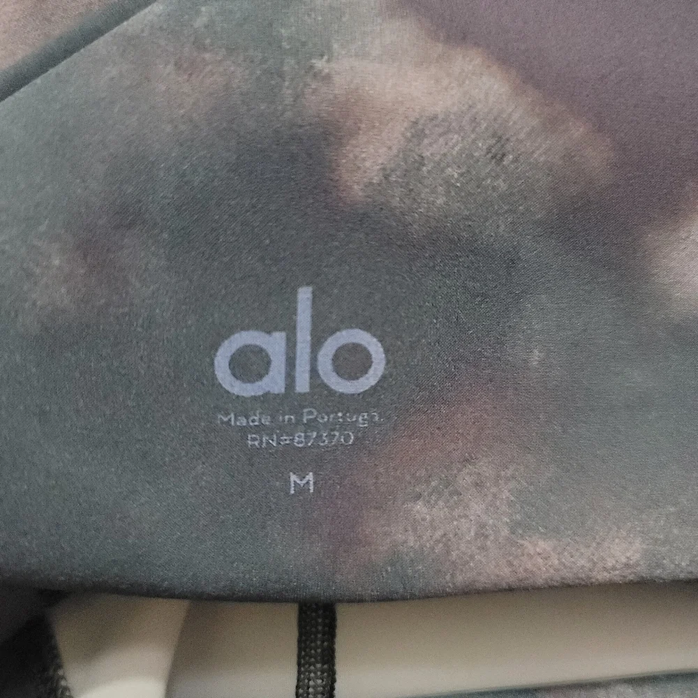 ALO Yoga Solarized High-Rise Tie-Dye Leggings Oxblood Size M